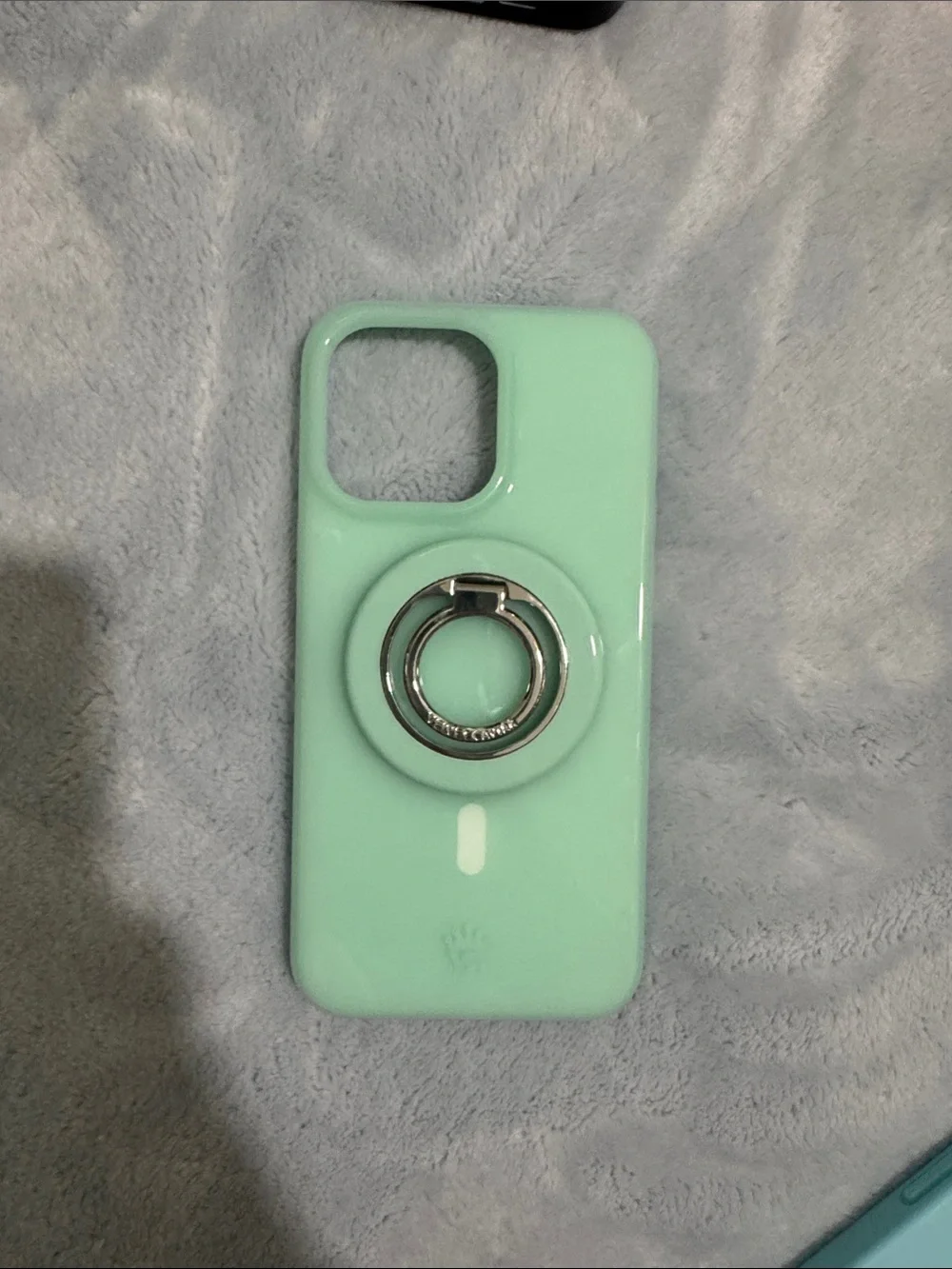 Velvet caviar Mint Green Phone Case with Ring Stand - Compatible Cell Accessory